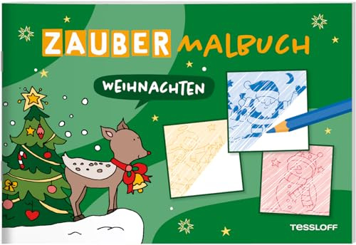 Zaubermalbuch. Weihnachten / Tolle Kunstwerke durch Schraffieren / Stimmungsvolle, weihnachtliche Motive / Für Kinder ab 3 Jahren: Mit magischen Zauberseiten (Malbücher und -blöcke)