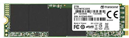 Transcend 2TB MTE220S NVMe PCIe Gen3 x4 M.2 2280 Internal Solid State Drive 3D TLC NAND with DRAM Cache -TS2TMTE220S