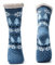 JOMIX Calze Antiscivolo Uomo Felpate Lunghe Imbottite Calzettoni Natalizi Invernali Calzini Termici Pile Calde Calze Termiche Uomo da Casa X010 (Blu Chiaro, 39-46)