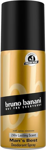 Bruno Banani Fragrance Man's Best Deo-Bodyspray, Körperspray mit sinnlich-orientalischem Herrenduft, 24h lang anhaltend, 150 ml (Packung mit 5)