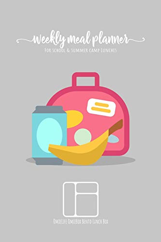 Weekly meal planner for school and summer camp lunches | OmieLife OmieBox Bento Lunch Box: DOWNLOADABLE FREE BONUS Lunch cute Notes PDF + Grocery list ... meal planner for BENTO BOX COLLECTION)