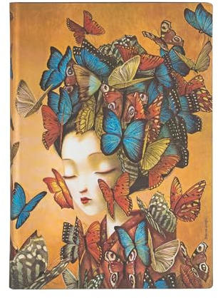 Madame Butterfly Midi Lined Softcover Flexi Journal