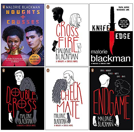Noughts and Crosses Collection 6 Books Set By Malorie Blackman (Noughts & Crosses, Knife Edge, Checkmate, Double Cross, Crossfire, Endgame)