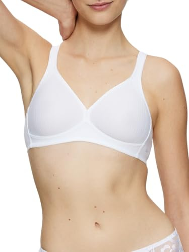 Triumph Damen BH Modern Soft+Cotton N, ohne Bügel, ohne Polsterung, Verstellbare Träger, 95A, Weiß