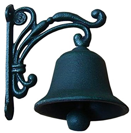 Sport Tent-Vintage Glocke Türglocke Wandglocke Gusseisen Antik rustikal Gartenglocke für Türklingeln Gartendeko (11 * 8 * 13cm)