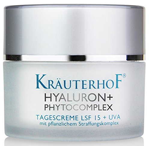 Kräuterhof® Tagescreme LSF 15 (50ml) – glättet Trockenheitsfältchen & verfeinert das Hautbild, intensive Feuchtigkeitspflege mit Hyaluronsäure & Phytokomplex, schützt vor schädlicher UV-Strahlung