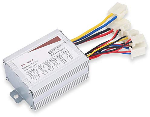 Controlador Cepillo, 24V 350W Controlador para Bicicletas Eléctricas, Patinete Eléctrico