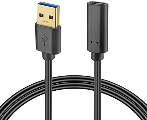 WILLIZTER USB 3.0 A Male to Type C Female Adapter Connect Cable, 3ft | 5Gbps, Gold Plated Connector, Compatible with iPhone 11 12 Mini Pro Max XR iPad 8 Samsung Galaxy