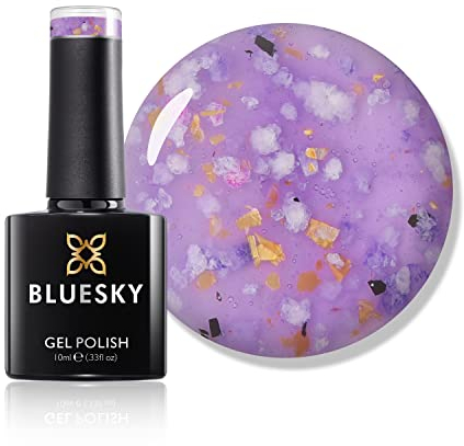 BLUESKY Gel-Nagellack, Flower Gel, Wisteria Whisper, BFL04, Lila, Gelee, langlebig, splitterfest, (muss unter UV- oder LED-Lampe getrocknet werden)