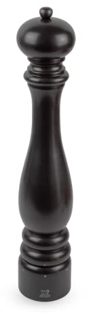 PEUGEOT - Pfeffermühle Paris u‘Select 40 cm + Pfeffer - 6 voreingestellte Mahlgrade - Aus PEFC-zertifiziertem Holz - Satinschwarz