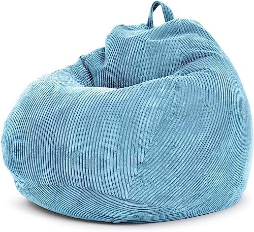 NIBHZ Puf para Interiores, 90x110 Cm, Tela de Cuerda, Suave y Lavable, Cojín para Suelo Interior, Cojín para Asiento, Taburete, Silla Relajante, Tela para Adultos,Blue