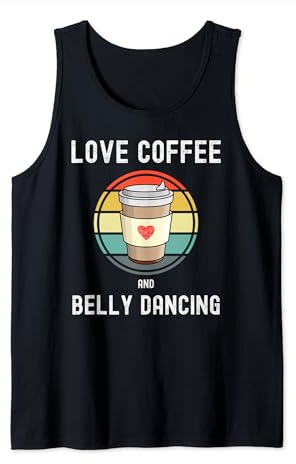 Liebe Kaffee trinken und Bauchtanz für Männer und Frauen Tank Top