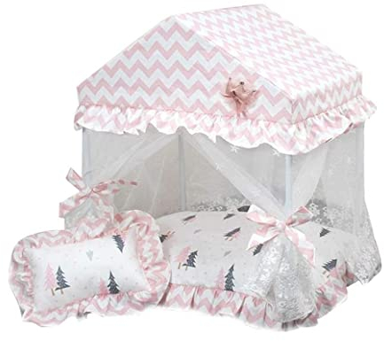 Hundebett Katzenbett Katzen Bett Luxus Hundehütte Prinzessin Zelt Zwinger Nest Matte Haustier Hund Haus Katze Bett Für Kleine Mittelgroße Hunde Haustier Bett Hund Sofa Teddy Haus Katzenkorb Hundematte