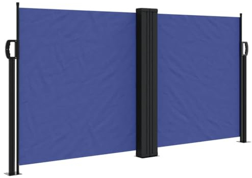 vidaXL Tenda da Sole Laterale Retrattile Blu 120x600 cm