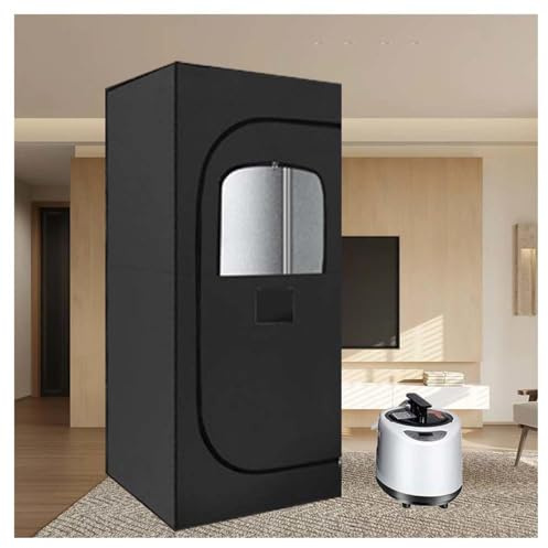 HAZARA Sauna Portable Cycle De Vapeur Thermique sur Tout Le Corps à 360°, Sauna Home Minuterie Intelligente avec TéLéCommande, Sauna Convient pour La DéTente Au Spa à Domicile