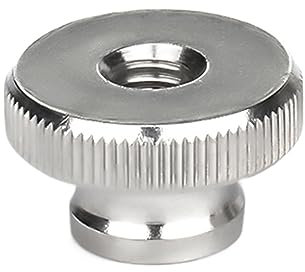 Handdrehschraube M3 M4 M5 M6 M8 M10 Handmutter aus Edelstahl 304 mit hohem Kopf, Rändeldaumen, Durchgangsloch, Sacklochmutter, dekorativer Nagel for Werbung (Farbe: Sackloch_M8 (1 Stück))(Through hole