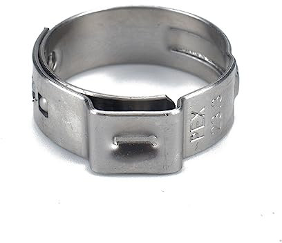 ETHZZLE 10pcs Assorted Stainless Steel Hose Clamps Single Ear Clamp for Gas Hose