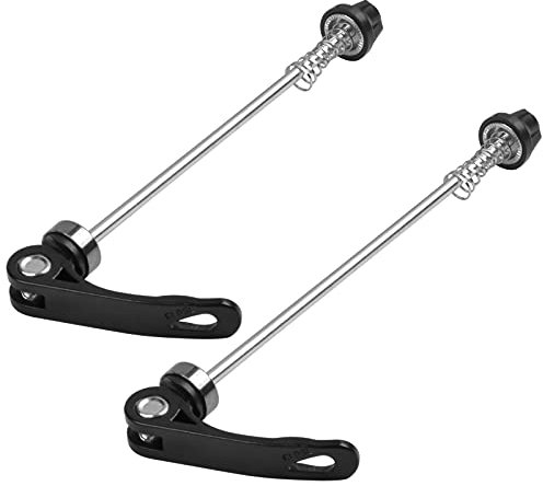 Amexo 2 Piezas Cierres Rápidos para Bicicletas, Juego de Pinchos de Liberación Rápida Eje de Rueda Delantero Y Trasero Pinchos de Liberación Rápida de Aleación para la Mayoría de Las Bicicletas