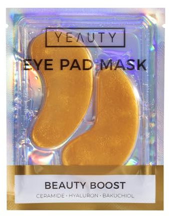 YEAUTY Beauty Boost Eye Pad, i cuscinetti per gli occhi super morbidi con il lussuoso siero anti-invecchiamento in ceramide, ialuronico e bakuchiolo riducono le occhiaie e leviga la zona degli occhi