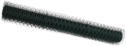 vidaXL Cerca Hexagonal Verde 1 x 100m de Acero para Exteriores, Duraderas y Recubiertas de PVC Decoración de Jardines y Paisajes. Una Barrera Moderna de Privacidad con Malla Texturiza