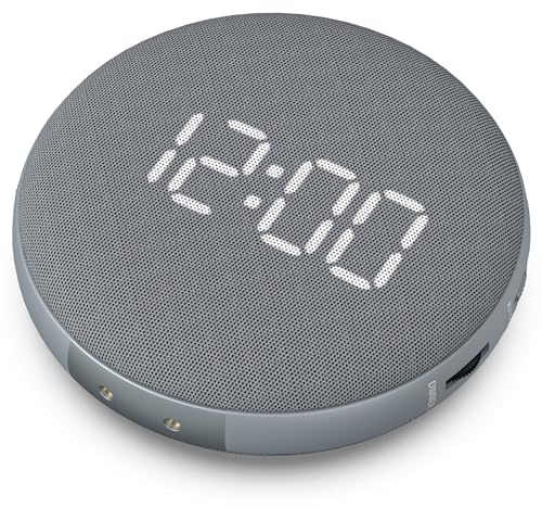 REACHER Vibrating Alarm Clock for Heavy Sleepers - Super Loud Bed Shaker Alarm with Sound & Strong Vibration - Under Pillow Rechargeable Battery Powered Travel Clock for Deaf Adults Teens Kids