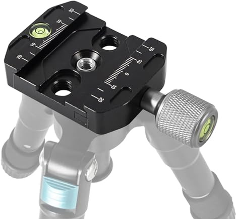 Placa de liberación rápida de la cámara - trípode base de sujeción de la cabeza, Configuración conveniente | Adaptador de abrazadera de cámara réflex digital para la mayoría de las marcas de