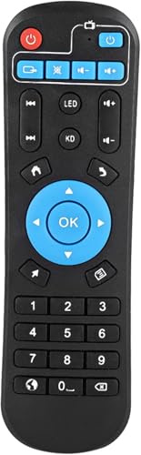 CYTGOUPER Telecomando universale per TV, in ABS nero, distanza di controllo superiore a 8 metri, top box controller per T95z Plus, T95u Pro, T95v Pro, Q Plus, Qbox