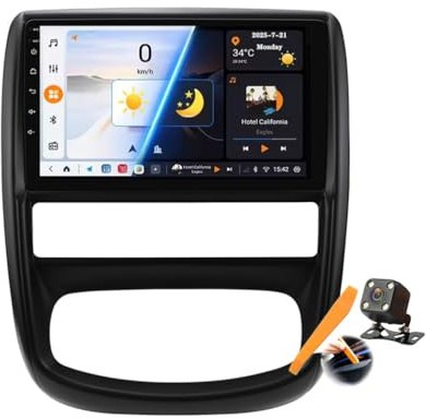 Y200s,YLOXFW Android 15.0 Coche Radio 2 DIN Estéreo para Duster/Terrano 3 2010-2022 GPS Sat Navi 9''Cartablet Multimedia Vídeo Reproductor BT FM Receptor con Carplay 4G 5G WiFi DSP SWC