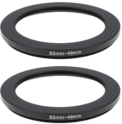 LT Easiyl 2 Anelli Adattatori Step-down Da 62 Mm A 49 Mm Per Montaggio Di Conversione Filtro Obiettivo Fotocamera Da 62 Mm