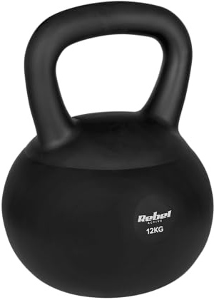 Rebel Soft Kettlebell 12kg Weiches PVC Safe Silent Hanteln für Fitness