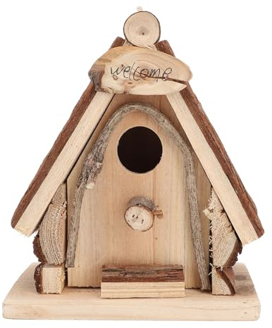 Casa para pájaros Tipo H para jardín, casa para pájaros Decorativa al Aire Libre, atrae gorriones y Golondrinas con diseño Elegante, Material Duradero para Patio, balcón, Cubierta