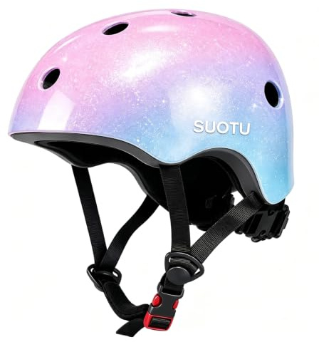 SUOTU Casques de Protection pour Vélo pour Enfants Adolescents | Protège-menton, Casque Respirant et Réglable pour Garçons et Filles pour Vélo, Rollers, Trottinette et Skateboard