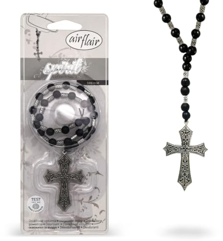 Airflair Lufterfrischer Spirit Kreuz (Believe) – Langanhaltender Auto Duft für den Rückspiegel– Auto Duft Innenraum mit angenehmem Dufterlebnis – Frischer Duftbaum Auto