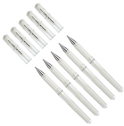 Gelroller uni-ball® SIGNO UM 153, Schreibfarbe: weiß (WHITE | 5er Pack)