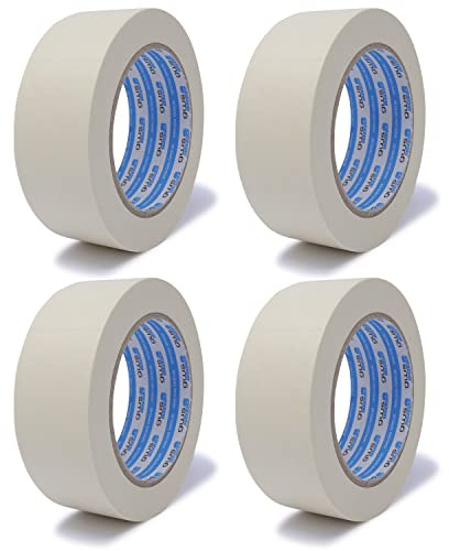 gws 4 Rollen Maler-Kreppband zum Abkleben, Abdecken, für präzises abkleben bei Malerarbeiten 38 mm x 50 m