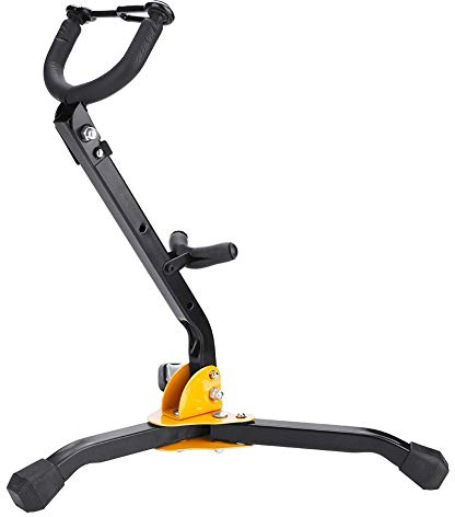 Klappbarer Stativhalterung, SaxophonStand für tragbares Musikinstrumen Saxophonstativhalter Tragbares Musikinstrument Stativ, Metall, schwarz, Gewicht 860 g