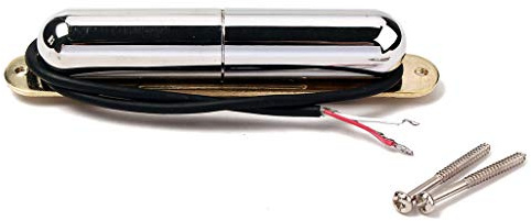 Alnicov Guitar Lipstick Tube Pickup,Guitar Single Coil Pickup for ST Guitar Accessory Parts,Chrome