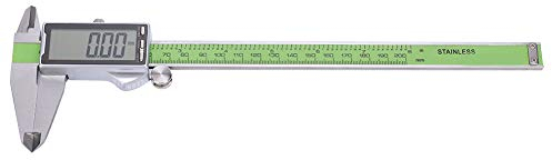 Digitaler Messschieber, 150 mm/200 mm/300 mm Edelstahl Hochfestes, genaues elektronisches Lineal mit großem LED-Display für Haushalts-/Heimwerker-Messungen(200mm)