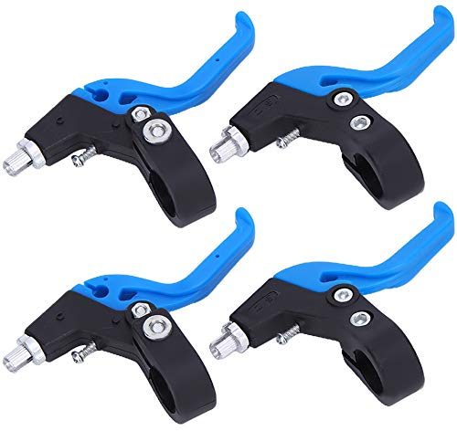 Palancas de Freno de Bicicleta para ni?os, Mango ergon¨®mico Ajustable, reemplazo de palancas de Freno para Bicicleta para ni?os, di¨¢metro de Manillar de 22,2 mm/0,9 Pulgadas(Azul Negro)