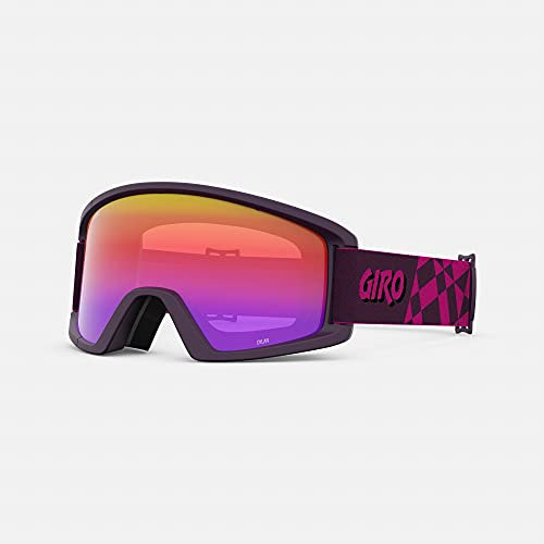 Giro Dylan Damen-Schneebrille mit pinkem Spektrum und gelben Gläsern, Rosa Abdeckung, Einheitsgröße