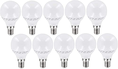 ADAKAT 10er PACK - LED Mini Birne 6W E14 - tagesweiß (4000 K) - Flimmerfrei IC-Driver