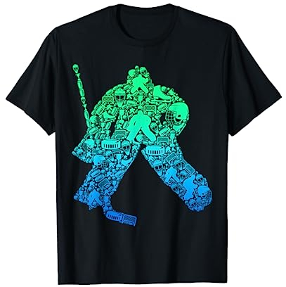 Eishockey Torwart Eishockeyspieler Jungen Kinder Männer T-Shirt