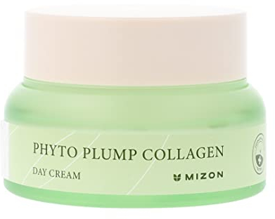 [MIZON] PHYTO PLUMP COLLAGEN DAY CREAM (50 ml) Korean Skincare - Crème de Jour Hydratante Collagène Vegan - Nourrit et Protège Votre Peau Toute la Journée - 85% d'ingrédients naturels