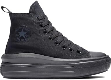 Converse Pojkar Chuck Taylor All Star Move plattform sneakers, Svart svart Dk rökgrå, 40 EU