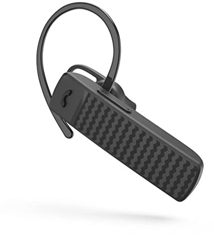 Hama Mono Bluetooth Headset (Multipoint, for Two Devices, Voice Control, Touch Control, Headset with Microphone, Wireless, Single-Sided, In-Ear, Removable Ear Hooks, Ear Pads, Wireless) Black