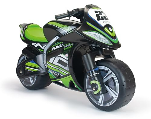 Moto Correpasillos Infantil Winner XL Negra para Niños 4 Años 5 Años 6 Años 7 Años con Diseño Estable y Deportivo Ruedas Anchas y Asa de Transporte – INJUSA