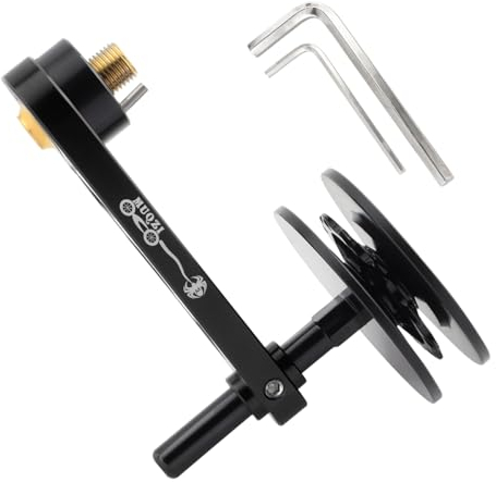 MUQZI Bicycle Chain Tensioner Lightweight Single Speed Chain Tension Adjuster for Fixie MTB Road Bike Cycling, Black