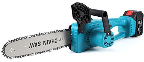 Mini motosierra, Sierra eléctrica inalámbrica de 12 pulgadas, motosierra, Motor sin escobillas, cortador de troncos for carpintería, herramienta de poda de jardín for batería de 18V para ramas de árbo