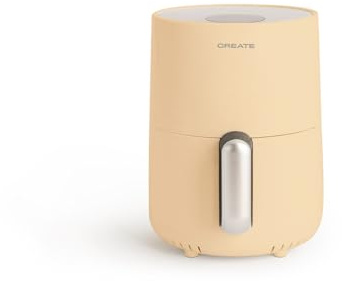 CREATE/FRYER AIR/Friggitrice senza olio 1,5L Sabbia/Cestello antiaderente, selettore di temperatura 80-200°, spegnimento automatico, senza BPA, programmabile, 900W