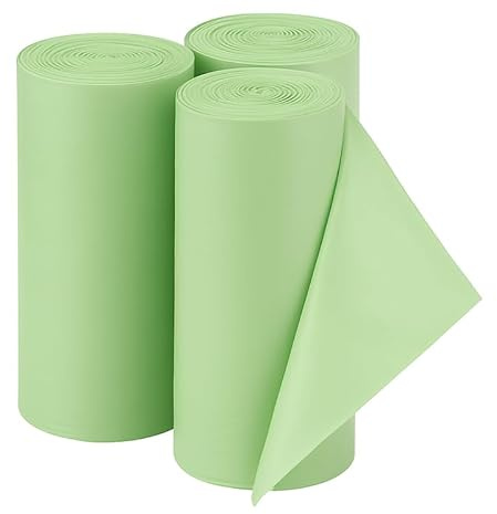 HiFEN® Lot de 3 sacs poubelle de 5 L (60 pièces) petits sacs poubelle à pédale pour cuisine, salle de bain, bureau étanches et solides